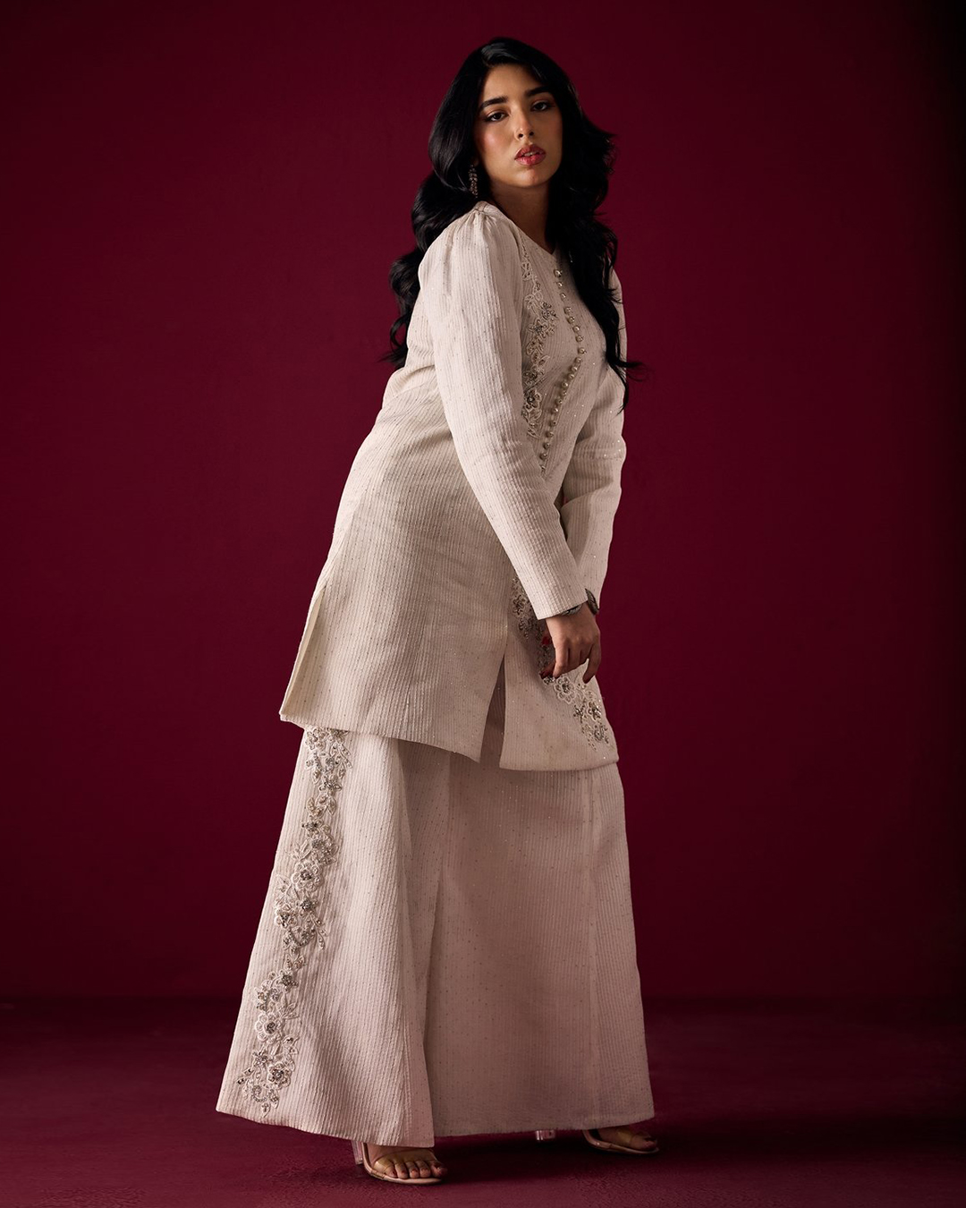 W.C 05 - Short Coat & Palazzo Set