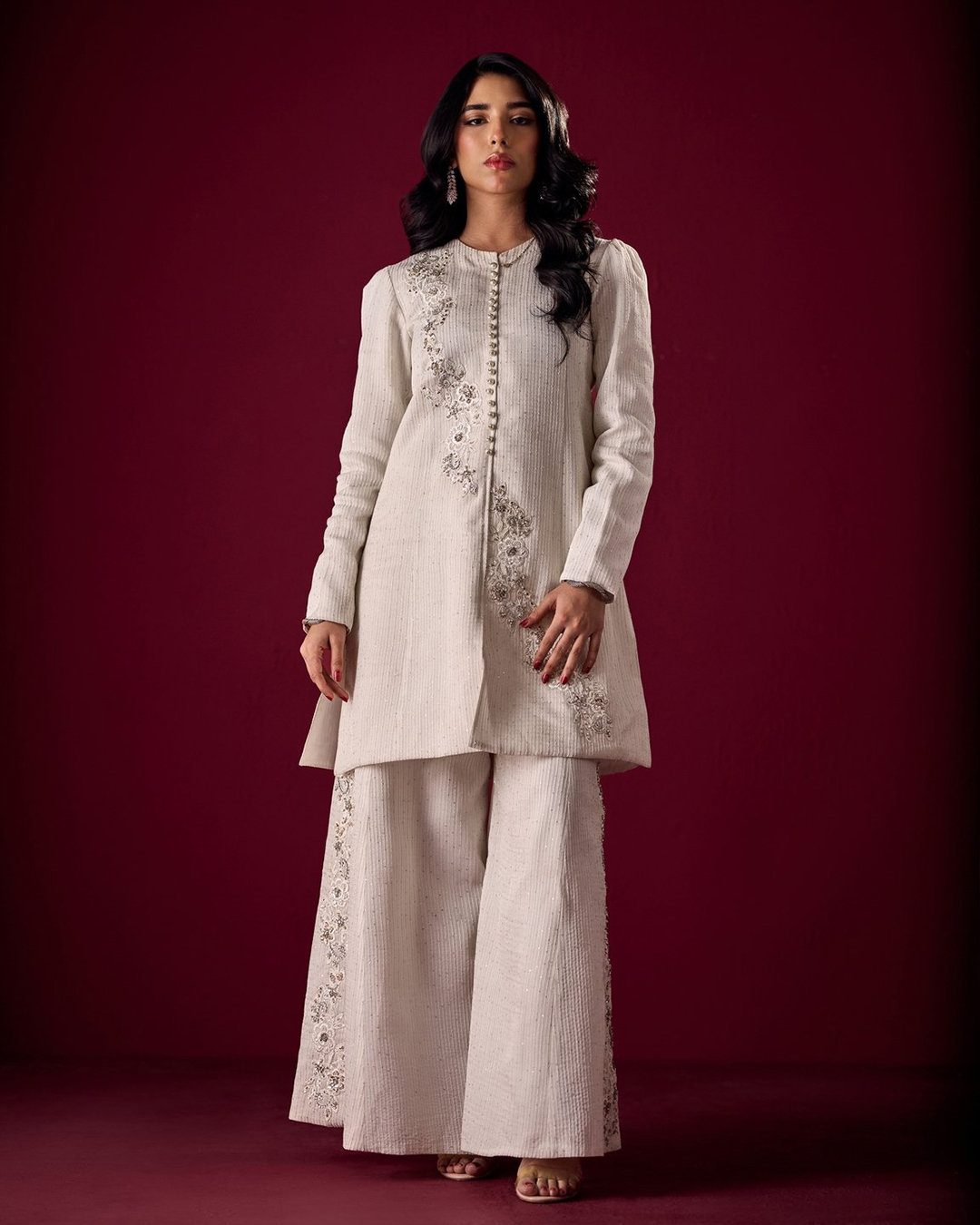 W.C 05 - Short Coat & Palazzo Set