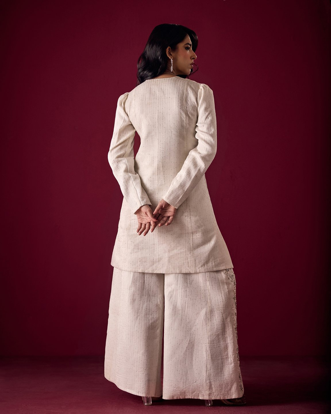 W.C 05 - Short Coat & Palazzo Set